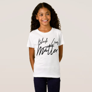 Handgeschriebene schwarze Leben-Angelegenheit T-Shirt