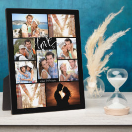 Handgeschriebene Script-LIEBE 9 FotoCollage Fotoplatte