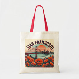 Handgeschriebene SF Pride Golden Gate-Tasche Tragetasche