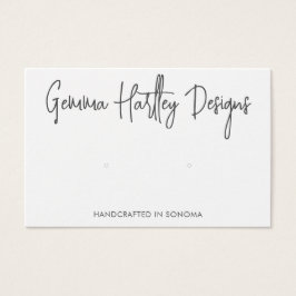 Handgeschriebene Skripttypografie mit Earring-Disp