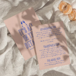 Handgeschriebene, Vintag Gezeichnet Retro-Hochzeit Begleitkarte