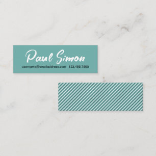 Handgeschriebene Visitenkarte für MidCentury-Erinn Telefonnummerkarte