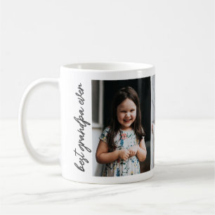 Handgeschriebener 3-Foto-Collage "Bester Opa ever" Kaffeetasse