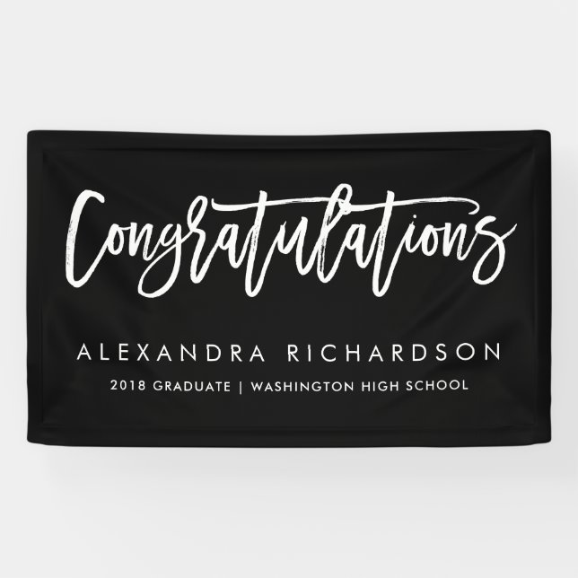 Handgeschriebener Absolvent der Glückwunsch-| Banner (Horizontal)