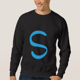 Handgeschriebener Buchstabe S des Alphabets Sweatshirt