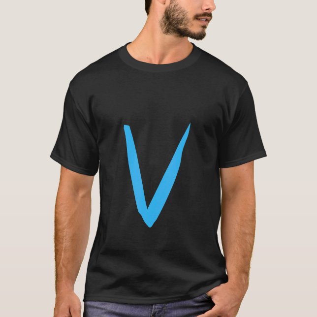 Handgeschriebener Buchstabe V des Alphabets T-Shirt (Vorderseite)