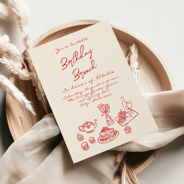 Handgeschriebener Gezeichnet Quirky Einzigartiger  Einladung (Von Creator hochgeladen)