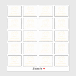 Handgeschriebener Goldname von Hand gezeichnet Mon Aufkleber