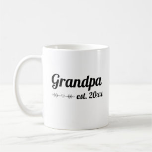 Handgeschriebener Großvater Jahr Kaffeetasse