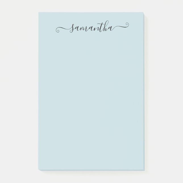 Handgeschriebener Kalligrafienname Personalisiert Post-it Klebezettel (Vorderseite)