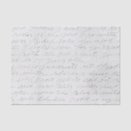 Handgeschriebener Kursbrief Seidenpapier