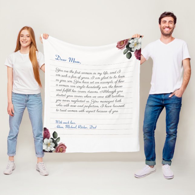 Handgeschriebener Liebe für moderne Notebooks Fleecedecke (Beispiel)