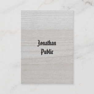 Handgeschriebener Luxus Premium Dick aus Holz Visitenkarte