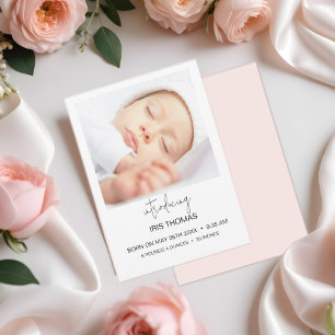 Handgeschriebener Minimalist Einführung in neues B Ankündigung