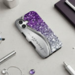Handgeschriebener Monogramm Lila Silver-Glitzer Samsung Galaxy Hülle<br><div class="desc">Das Design ist ein Foto und die Hüllen sind nicht mit echtem Glitzer, Sequinen, Metallen oder Holz gemacht. Dieses Design ist auch auf anderen Telefonmodellen erhältlich. Wählen Sie Gerätetyp aus, um andere iPhone-, Samsung Galaxy- oder Google-Hüllen zu sehen. Einige Stile können geändert werden, indem Sie Style auswählen, wenn dies eine...</div>