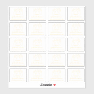 Handgeschriebener Name des von Gold gezeichnet Mon Aufkleber