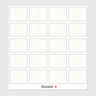 Handgeschriebener Name des von Gold gezeichnet Mon Aufkleber