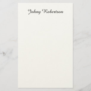 Handgeschriebener Name Schlicht Elegant Profession Briefpapier