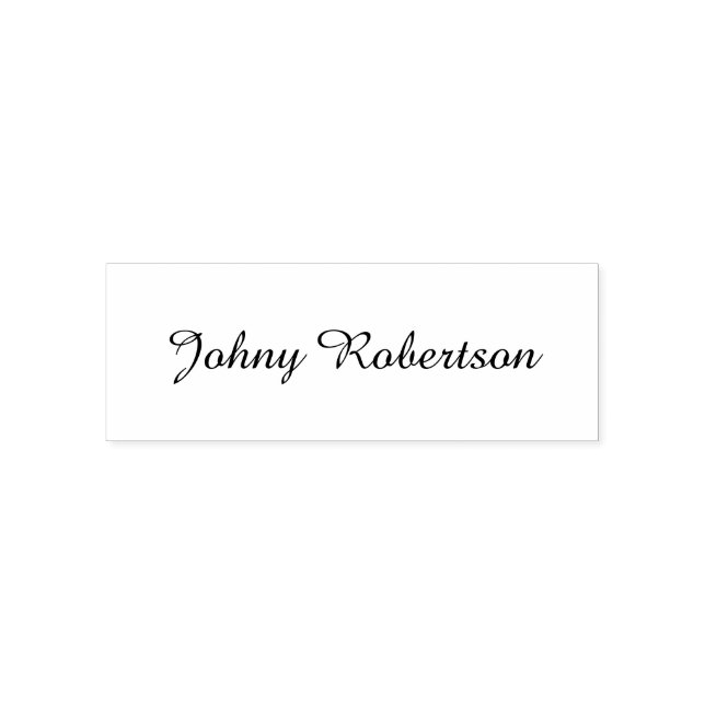 Handgeschriebener Name Schlicht Elegant Profession Permastempel (Design)