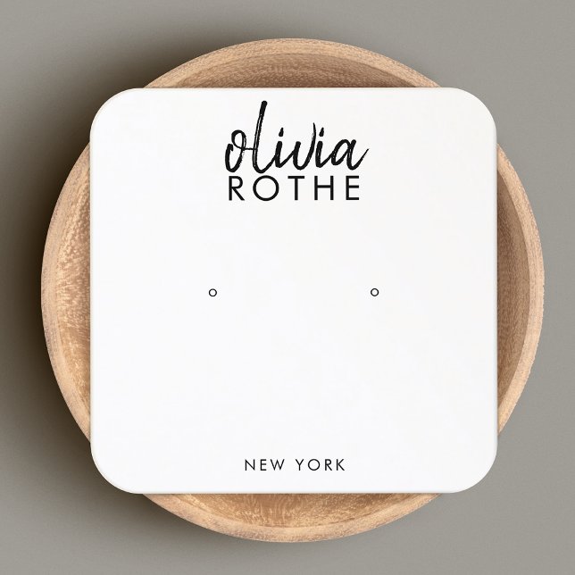 Handgeschriebener Schriftart - Einfache Anzeige mi Quadratische Visitenkarte (Von Creator hochgeladen)