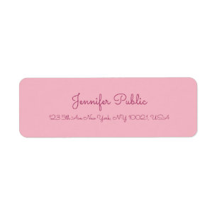 Handgeschriebener Skripttext Elegante Rosa Moderne