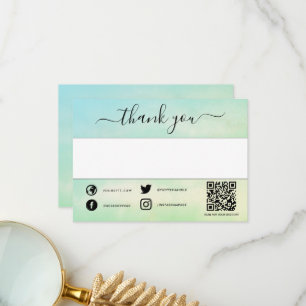 Handgeschriebener Sozialql-Code danke einfügen Kar