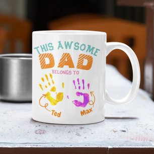 Handgeschriebener Vater Vater Sohn Kind Geschenk Kaffeetasse