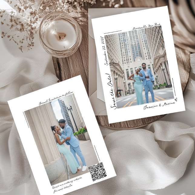 Handgeschriebenes Foto Save the Date Einladung (Von Creator hochgeladen)