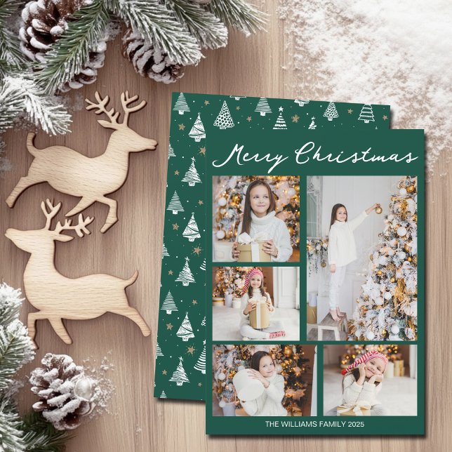 Handgeschriebenes Frohe Weihnachten Smaragdgrün Fo (Von Creator hochgeladen)