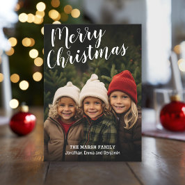 Handgeschriebenes frohe Weihnachtskalligrafie Voll Feiertagskarte