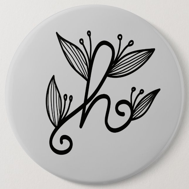 handgeschriebenes h button (Vorderseite)