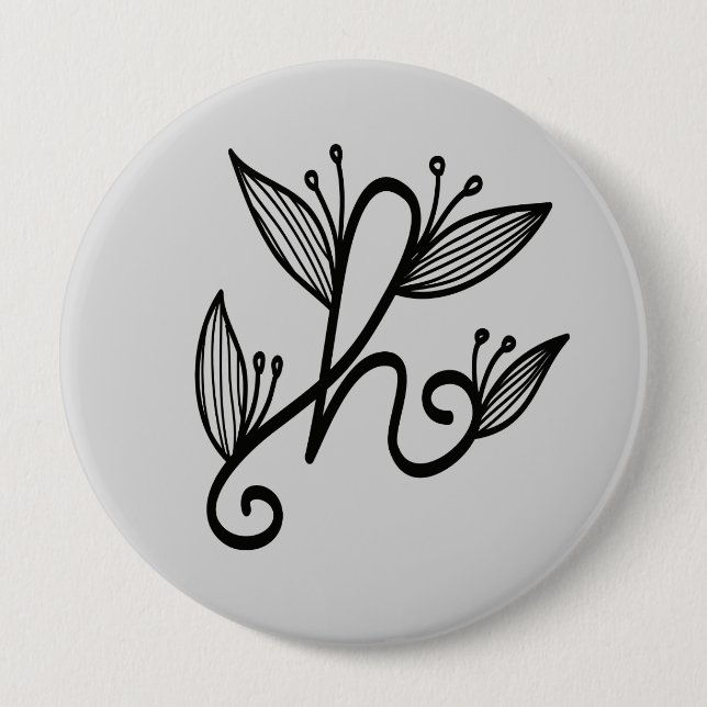 handgeschriebenes h button (Vorderseite)