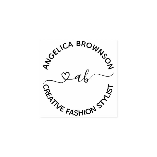 Handgeschriebenes Herz Gummistempel (Prägung)