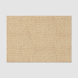 Handgeschriebenes kursives Skript Seidenpapier