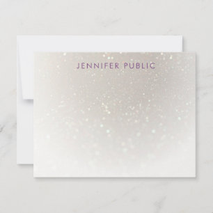 Handgeschriebenes Mit Monogramm Skript, benutzerde Mitteilungskarte