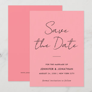 Handgeschriebenes modernes Template mit einfachem Save The Date