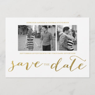 HANDGESCHRIEBENES %PIPE% FOTO DES CHIC-GOLDSave Save The Date