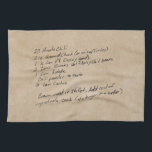 Handgeschriebenes Rezept Family - Benutzerdefinier Geschirrtuch<br><div class="desc">Fügen Sie Ihr eigenes Foto eines Familienrezepts hinzu,  um einen ganz besonderen Sake zu schaffen</div>