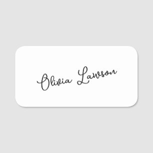 Handgeschriebenes Schriftmonogramm Minimale Identi Namensschild
