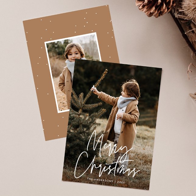 Handgeschriebenes Script Frohe Weihnachten 2 Foto (Von Creator hochgeladen)