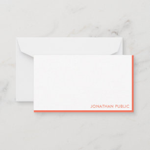 Handgeschriebenes Script Monogram-Elegant Einfach Mitteilungskarte