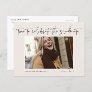 Handgeschriebenes Skript-Foto 2022-Abschluss Postkarte