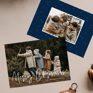 Handgeschriebenes Skript Frohe Weihnachten 2 Foto