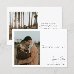 Handgeschriebenes Skript für elegantes Minimalisti Einladung