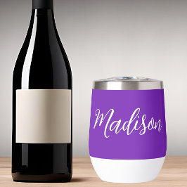 Handgeschriebenes Skript für hübschen Lila Persona