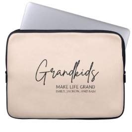 Handgeschriebenes Skript Großkinder machen Leben g Laptopschutzhülle