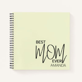 Handgeschriebenes Skript Minimalistisch Beste Mama Notizbuch