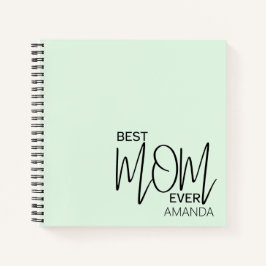 Handgeschriebenes Skript Minimalistisch Beste Mama Notizbuch