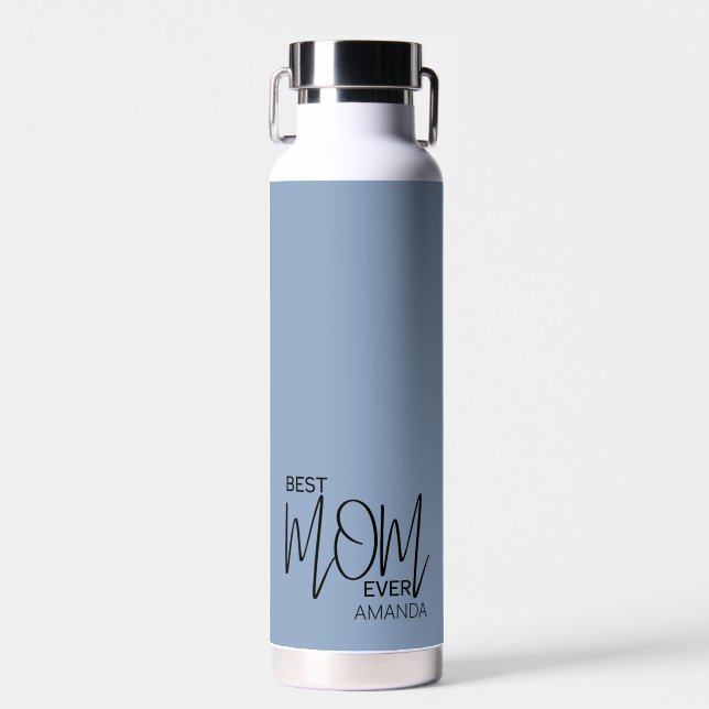Handgeschriebenes Skript Minimalistisch Beste Mama Trinkflasche (Vorne)
