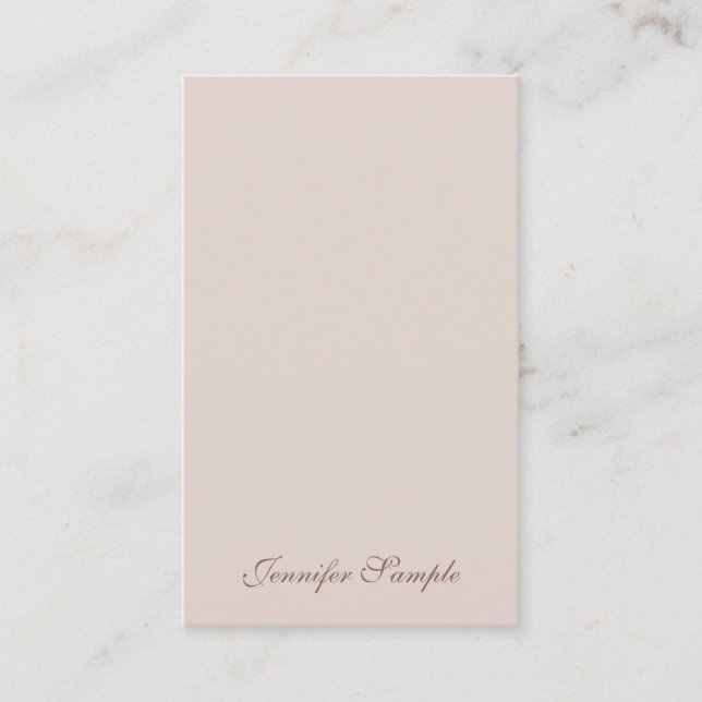 Handgeschriebenes Skript Minimalistisch Schlicht M Visitenkarte (Vorderseite)